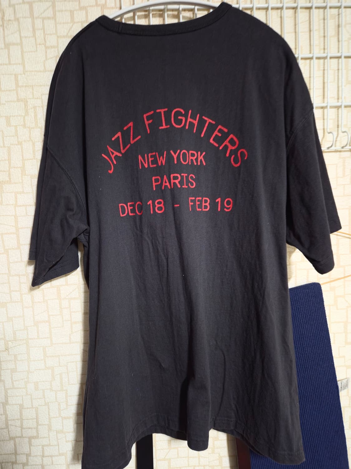 [M] 듀테로 재즈 파이터즈 반팔 티셔츠 빈티지 블랙 상품이미지2