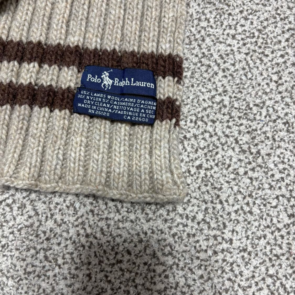 [캐시미어5,램스울65] 폴로 랄프로렌 이태리 머플러 목도리 [A] 상품이미지3