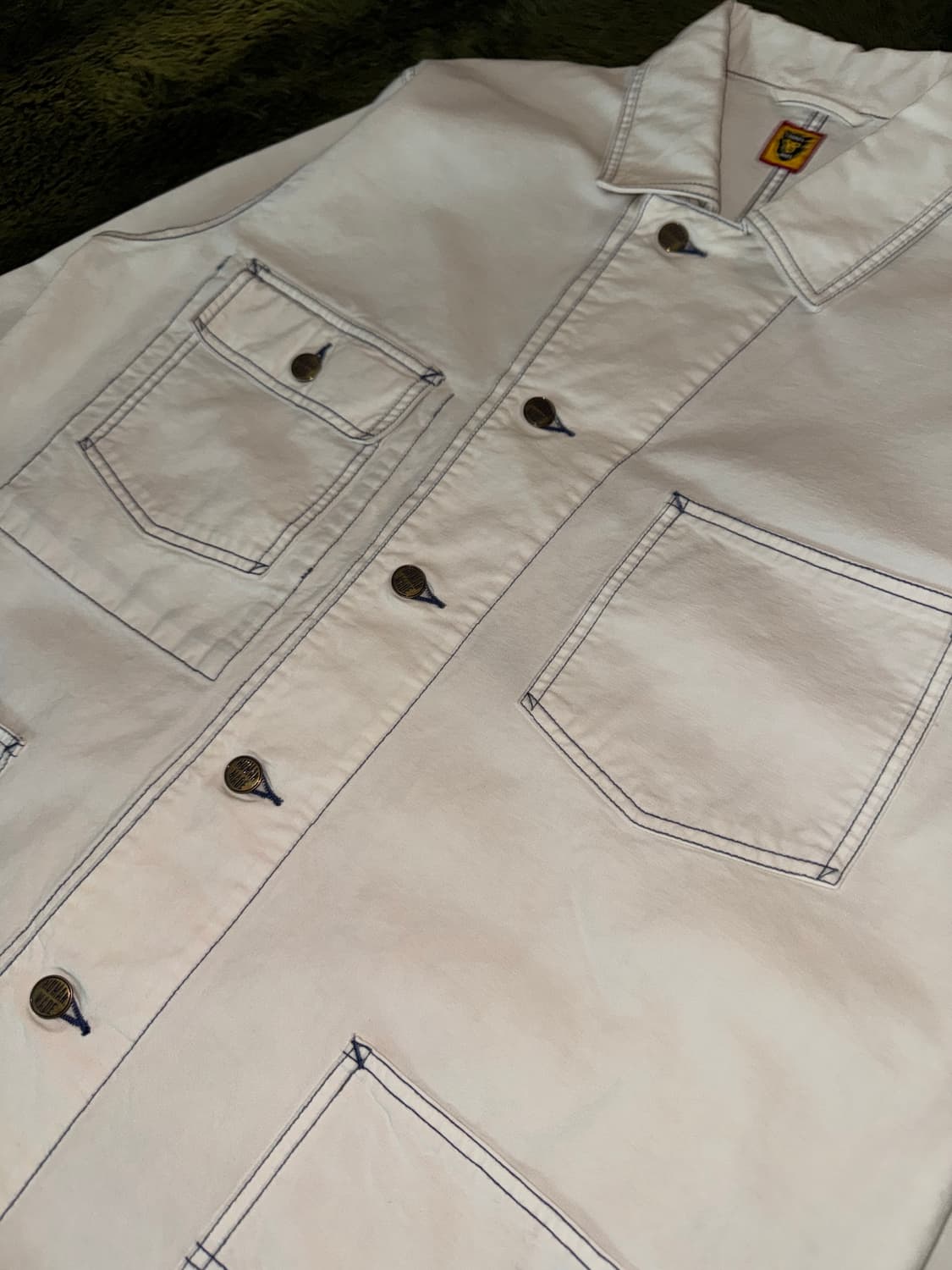 [L] 휴먼메이드 가먼트 다잉 커버올 자켓 오프화이트 상품이미지8