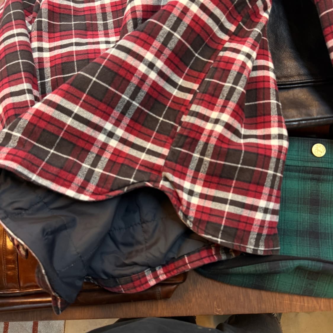 엘엘빈 라이트 퀄팅 셔츠 자켓 M 상품이미지5