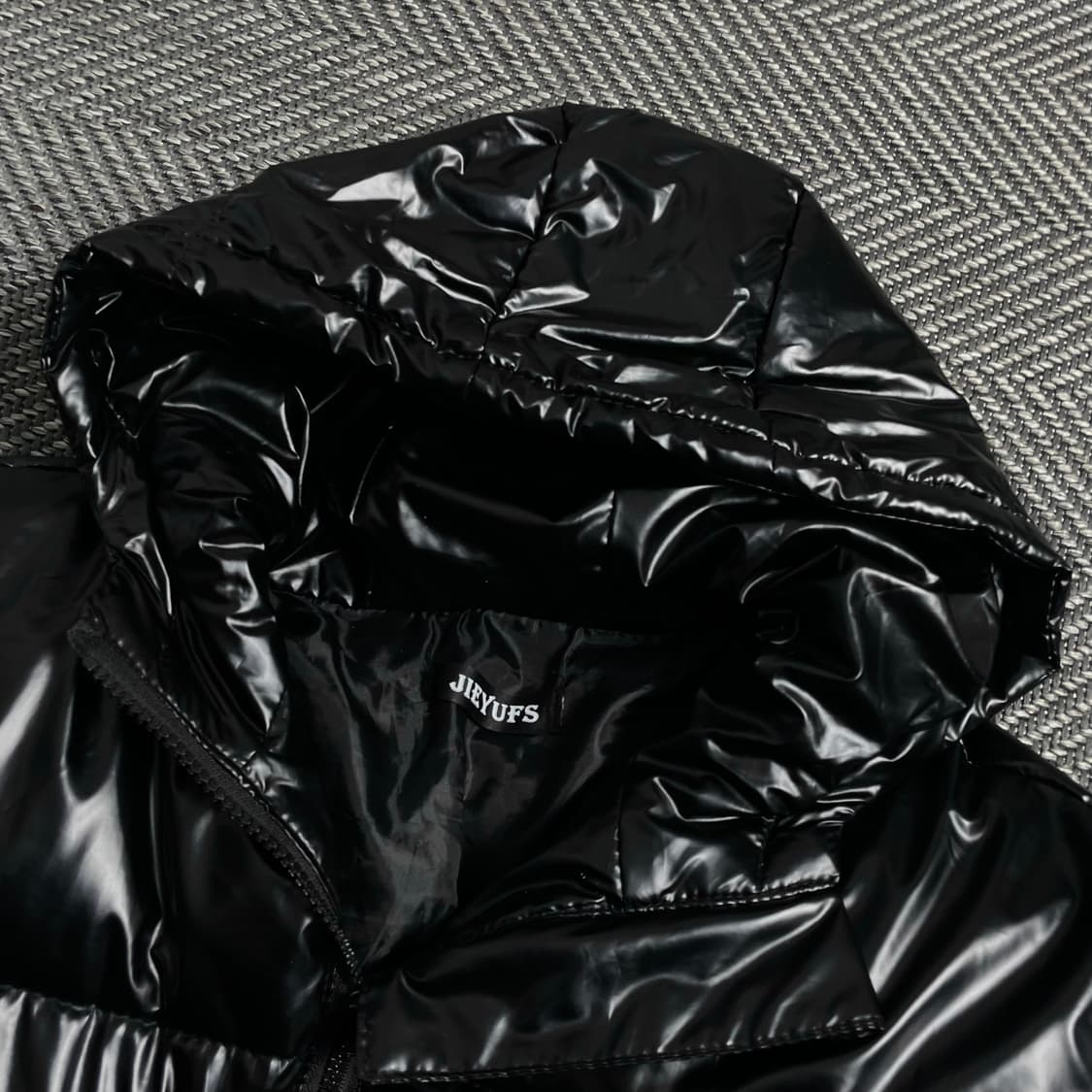 JIE YUFS 글로시 블랙 푸퍼 패딩 자켓y 4022 상품이미지7