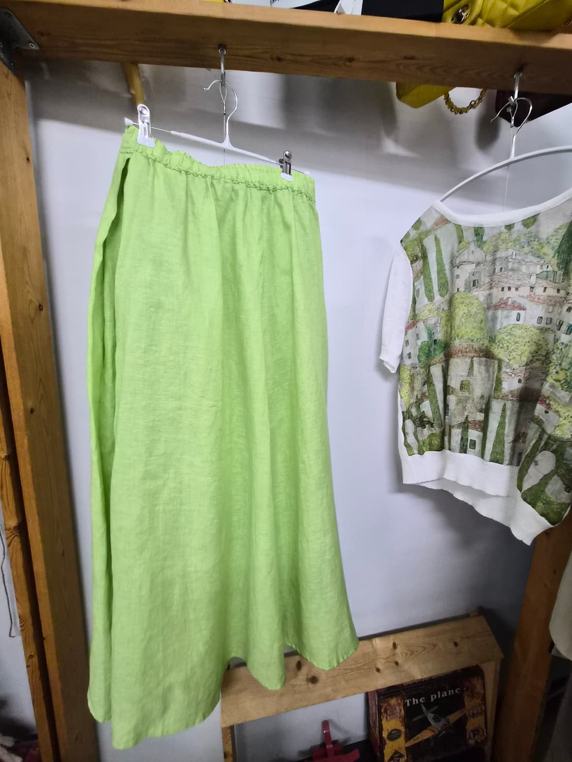 듀엘 린넨 수채화 여름니트. GALERIE VIE  린넨 스커트 상품이미지9