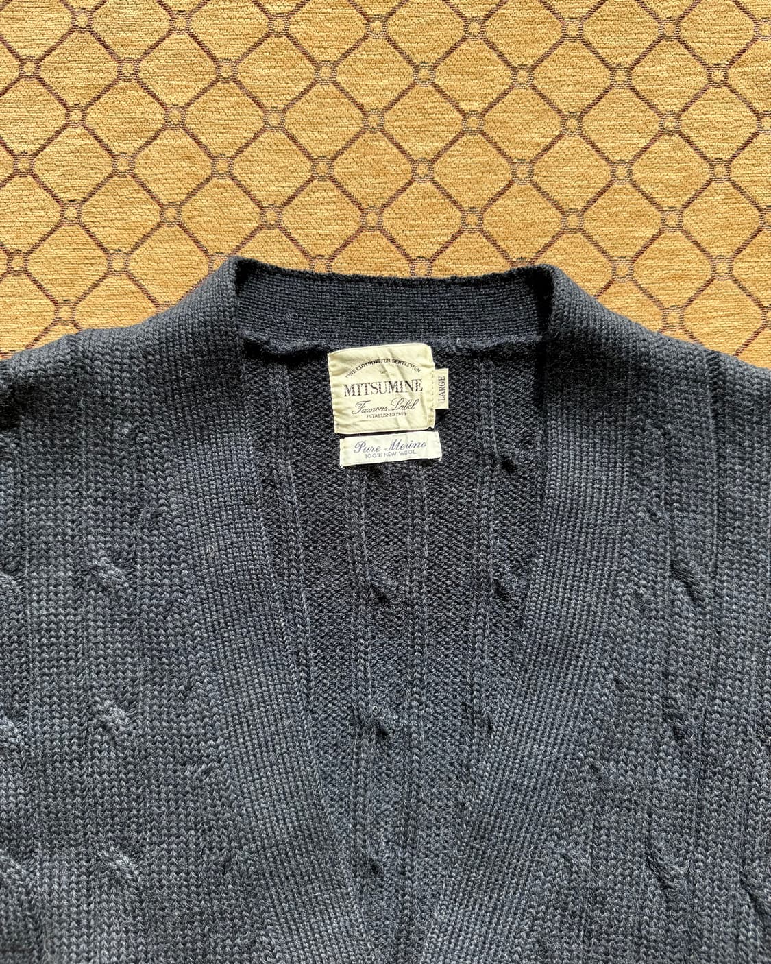 네이비 버튼 가디건 상품이미지1