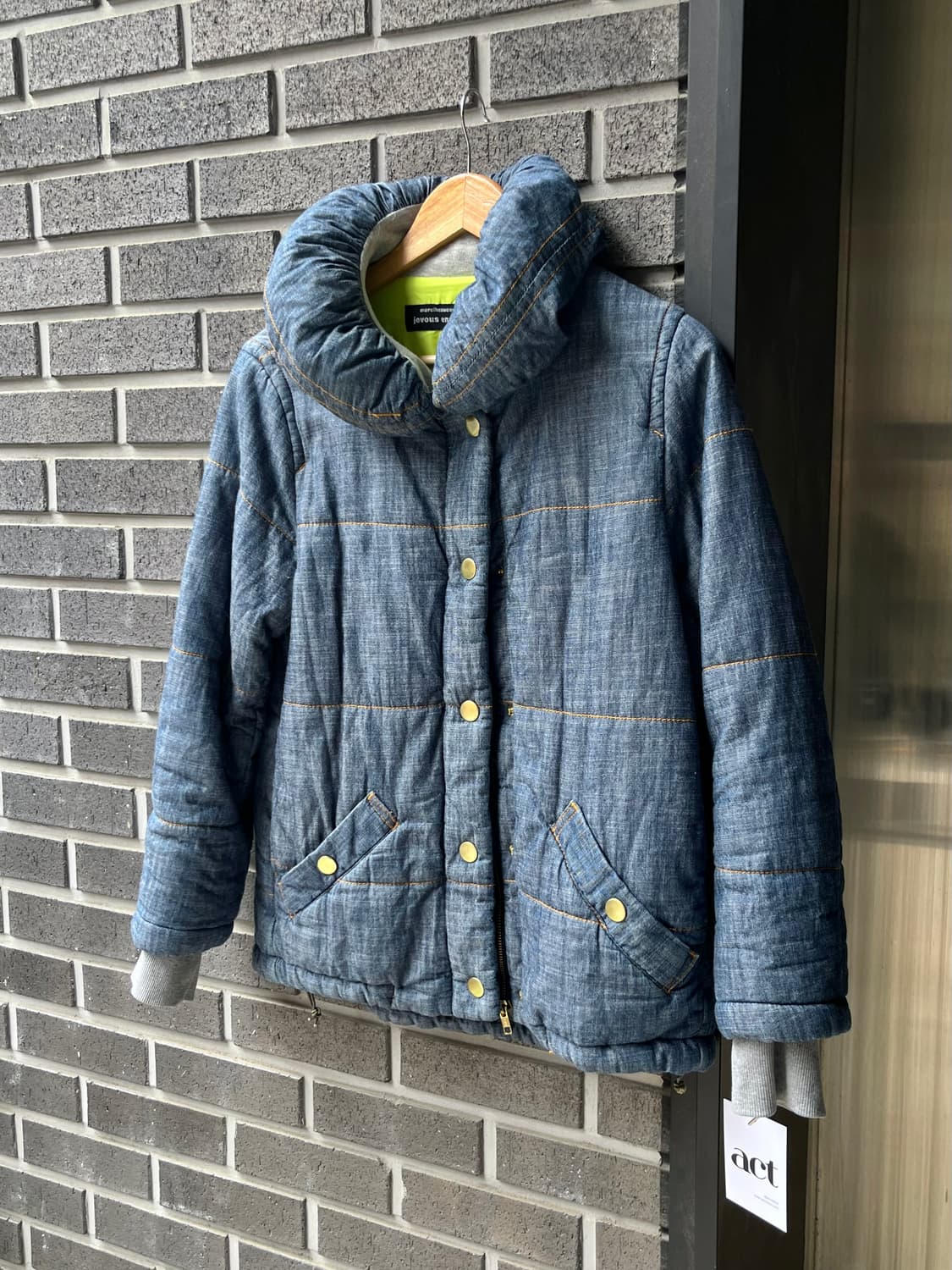 메르시보꾸 데님 벌룬 푸퍼 자켓 상품이미지1