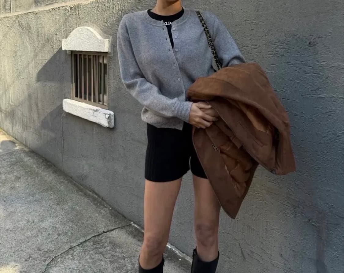 [새 상품] 돈비레잇 가디건 그레이 상품이미지1