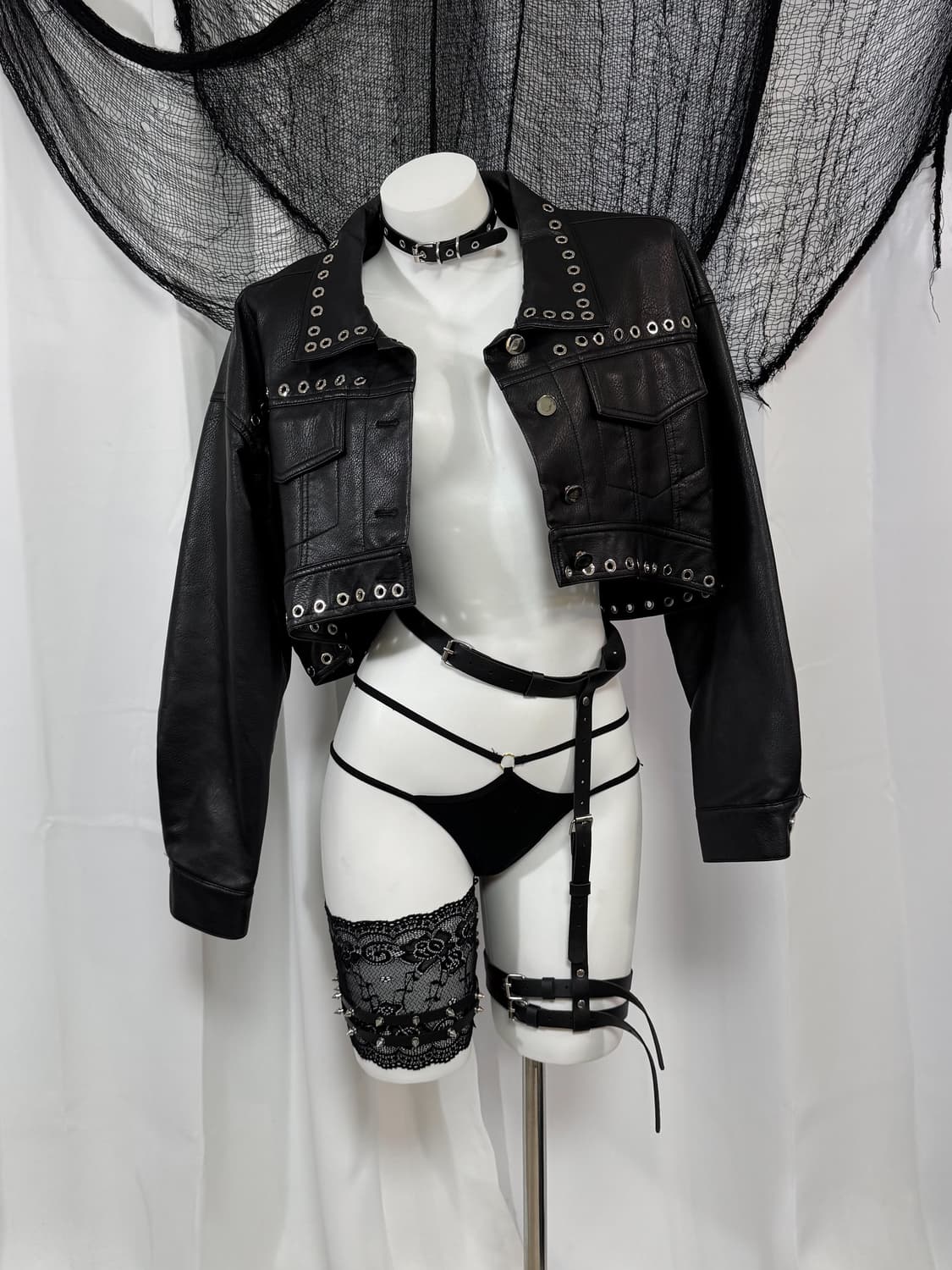 detail leather jacket 상품이미지2