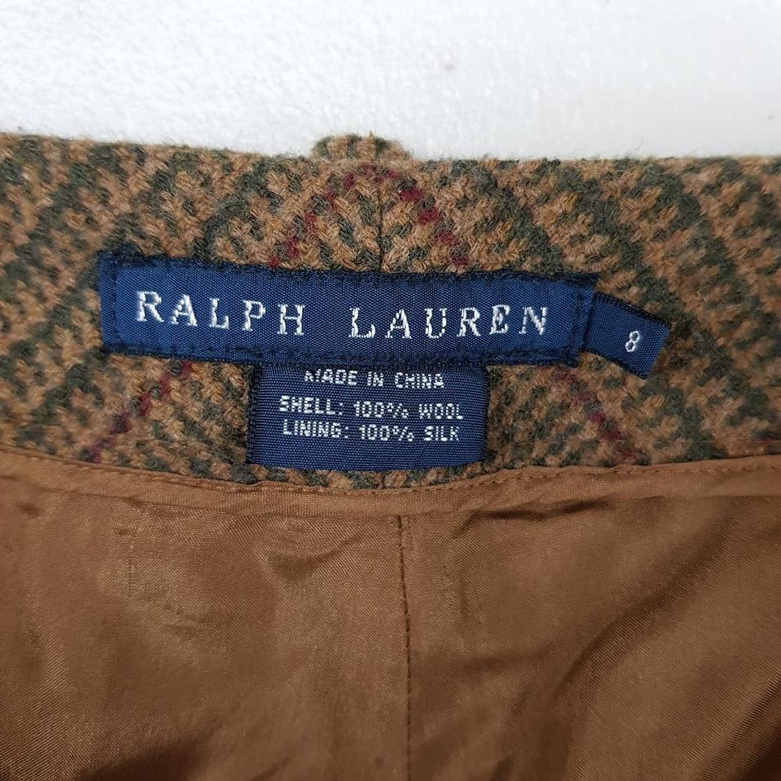 랄프로렌  체크 울 슬랙스 팬츠 8사이즈 상품이미지3