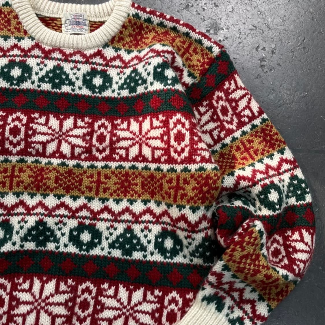 100 빈티지 노르딕 크리스마스 니트  상품이미지2
