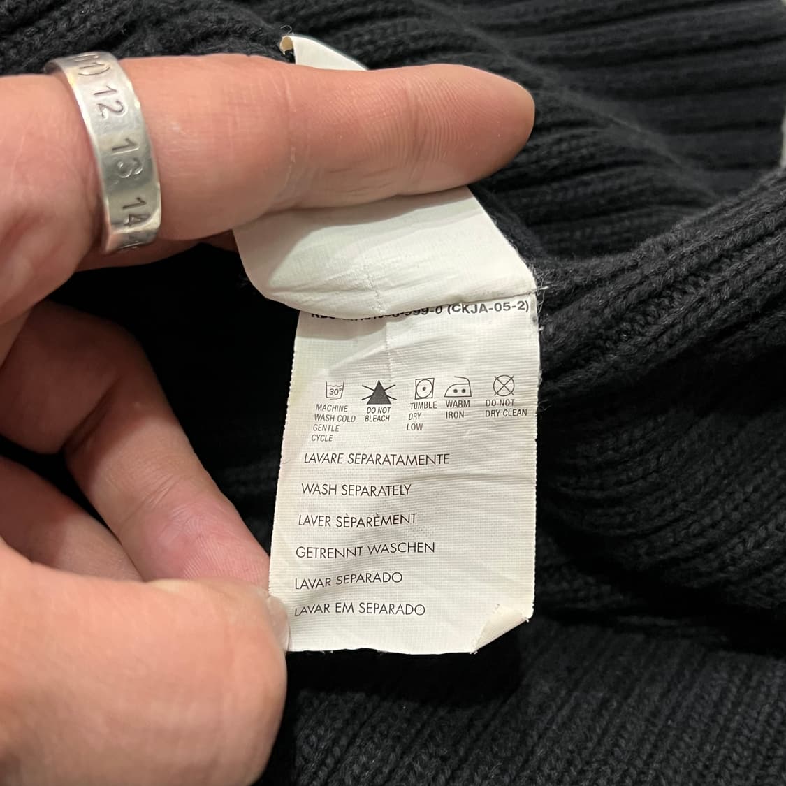  캘빈클라인 진스 투웨이 니트 집업 y14675 상품이미지8