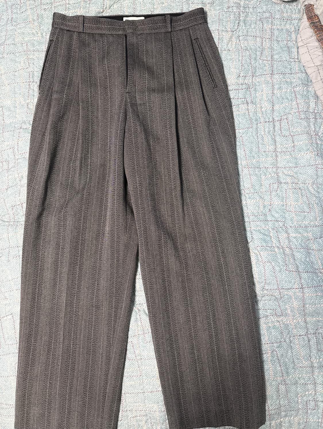 (S) 렉토 헤링본 와이드 팬츠 상품이미지2