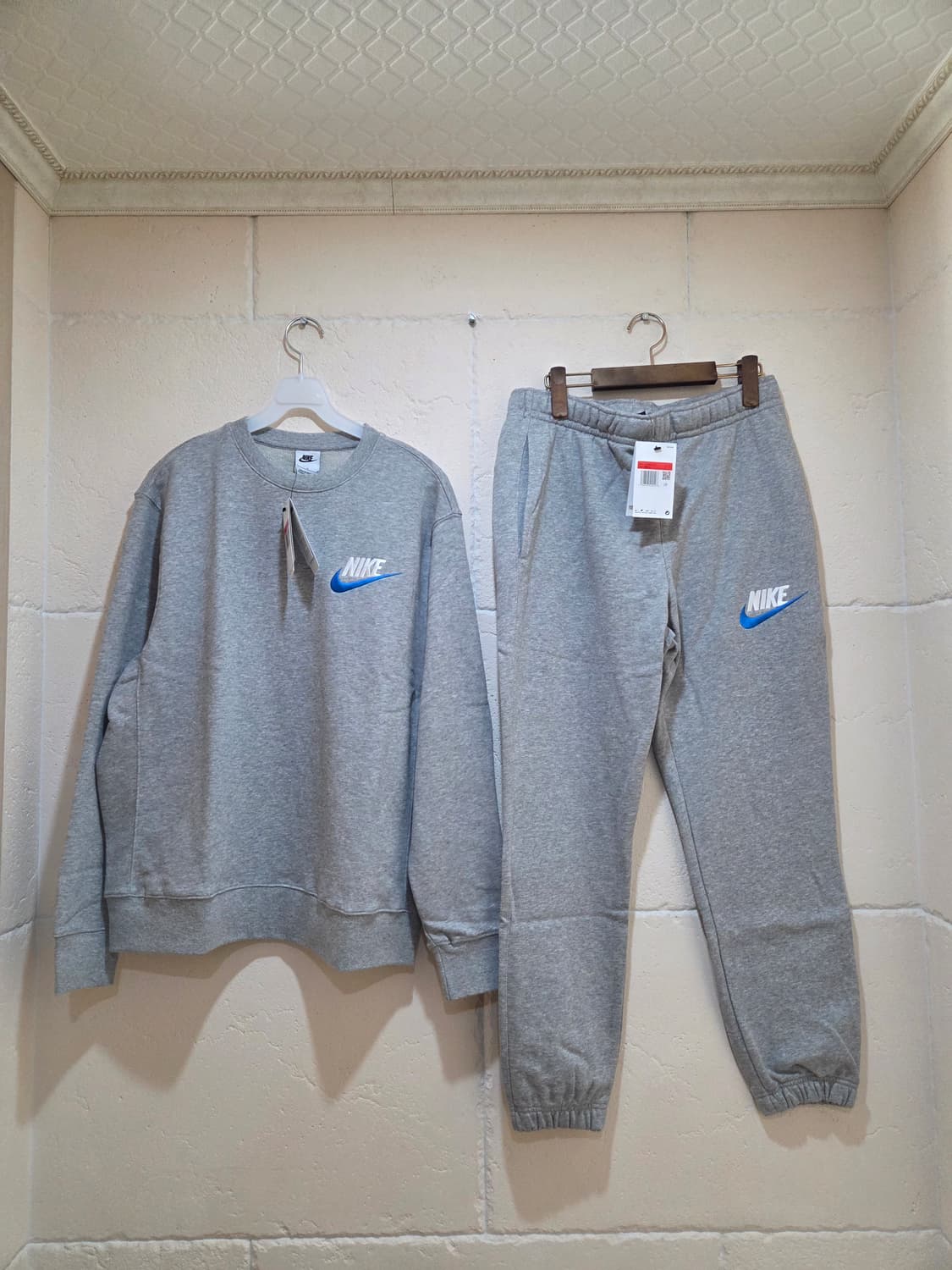 나이키 클럽 프렌치 테리 셋업 그레이 새상품 XL 상품이미지1