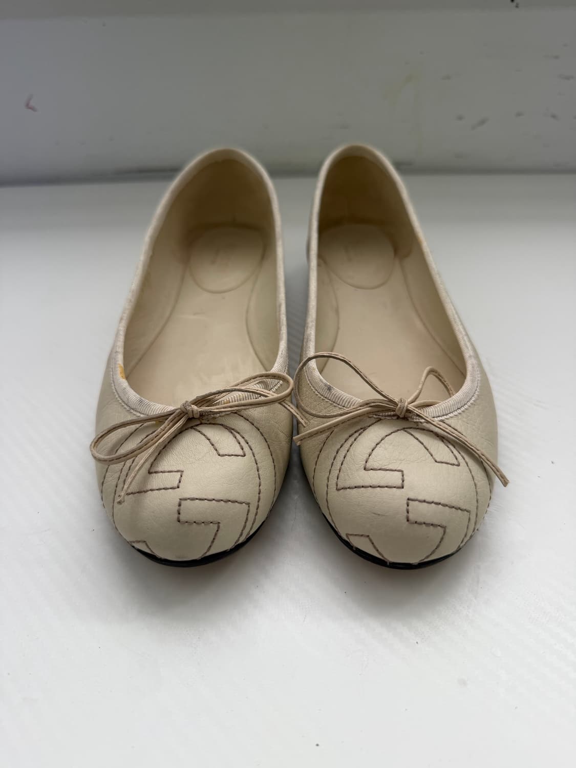 정품) 구찌 GG 캔버스 발레리나 플랫슈즈 36 상품이미지1