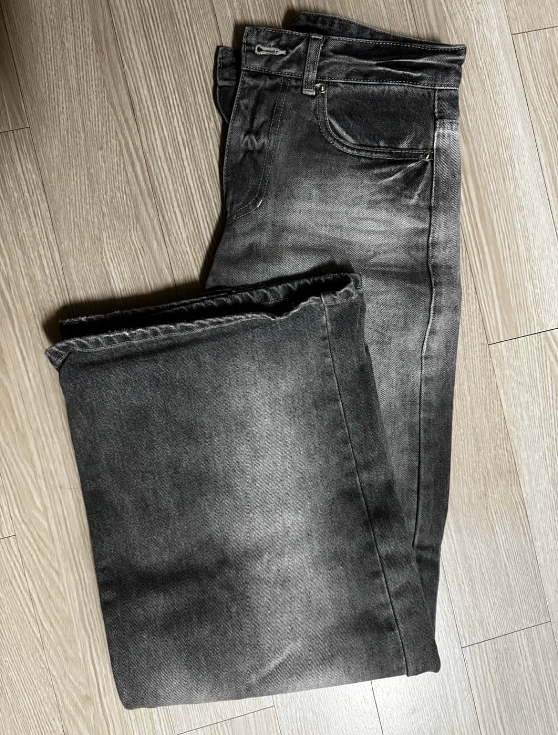 LCDC 브러쉬 와이드 데님 그레이 상품이미지7