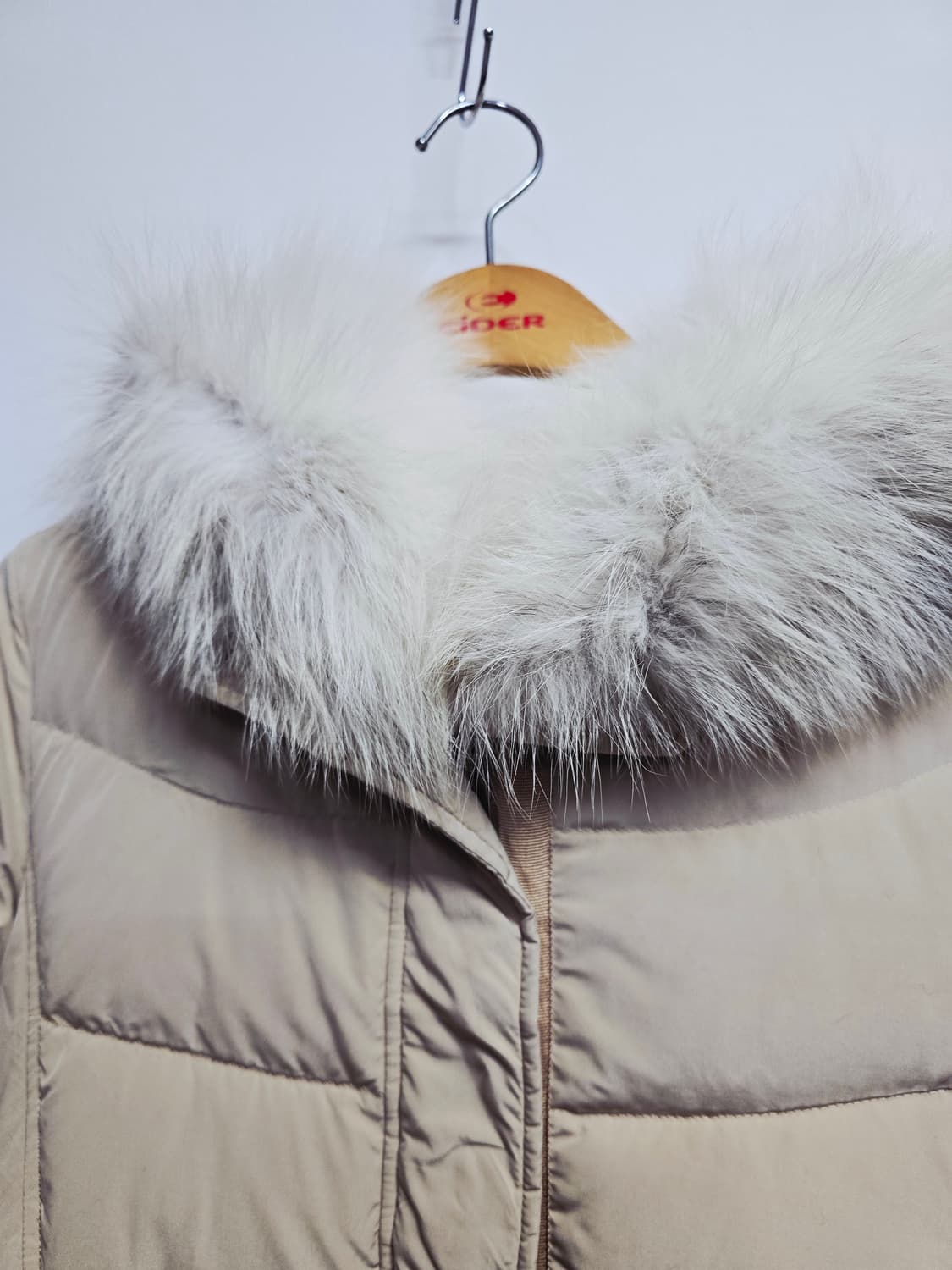 LBL 사가폭스퍼 롱패딩 베이지 상품이미지2