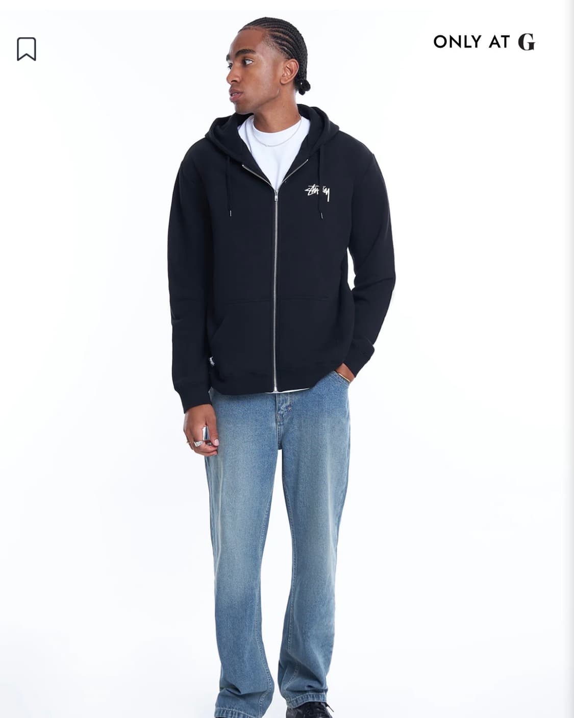 스투시 후드집업 L 상품이미지8