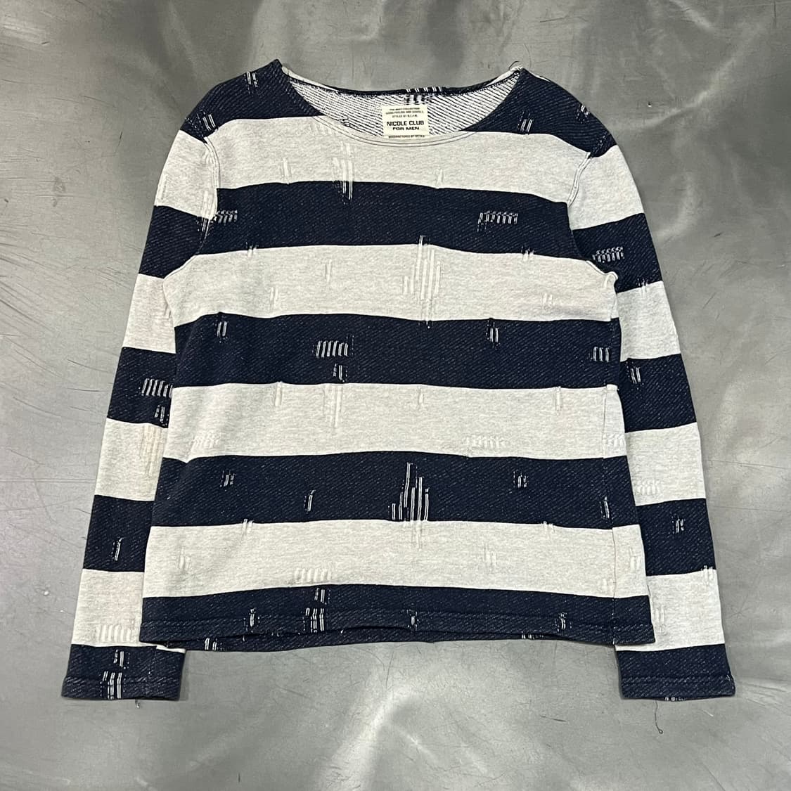  니콜클럽 스트라이프 니트 y16171 상품이미지1