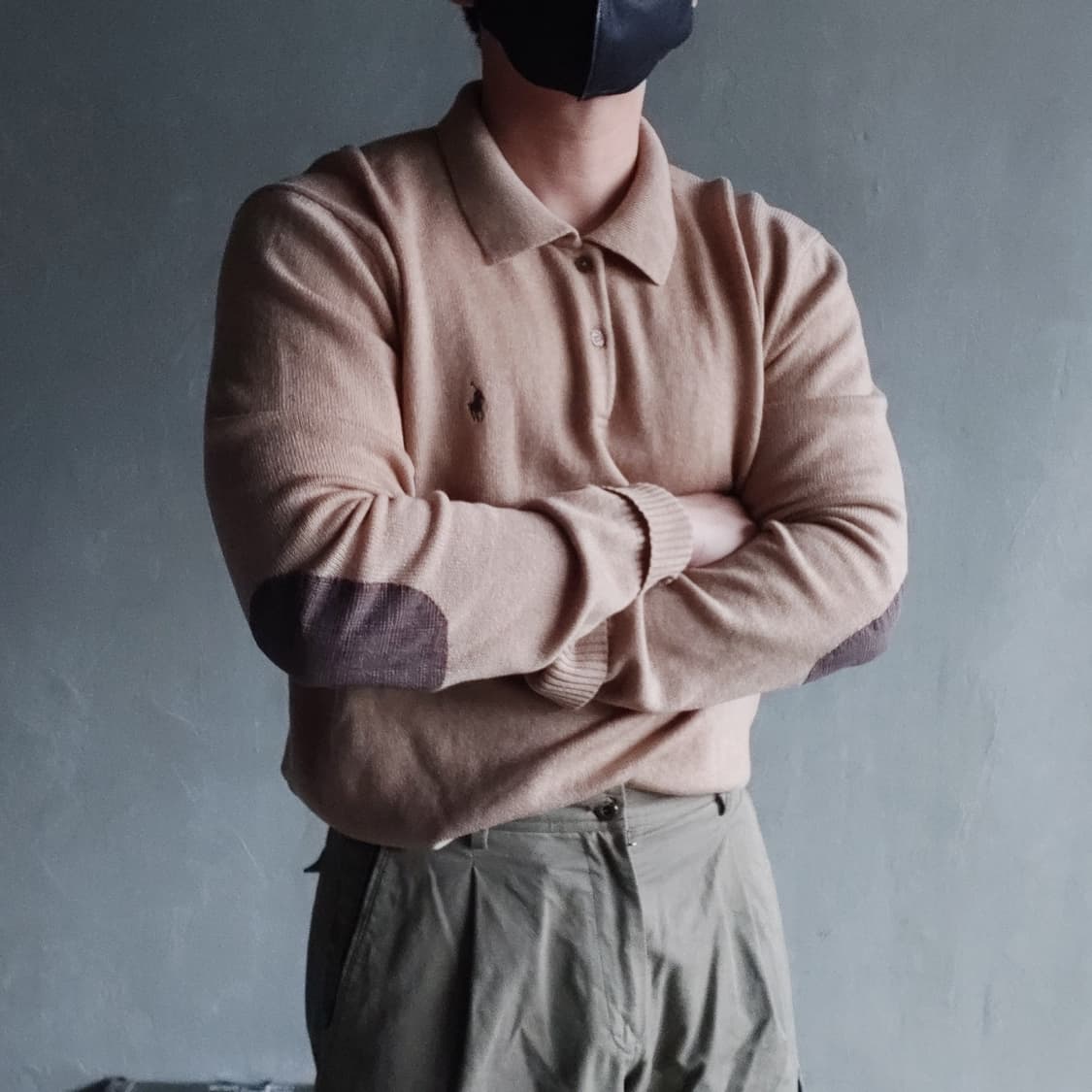 90s 폴로 램스울 카라니트 상품이미지3