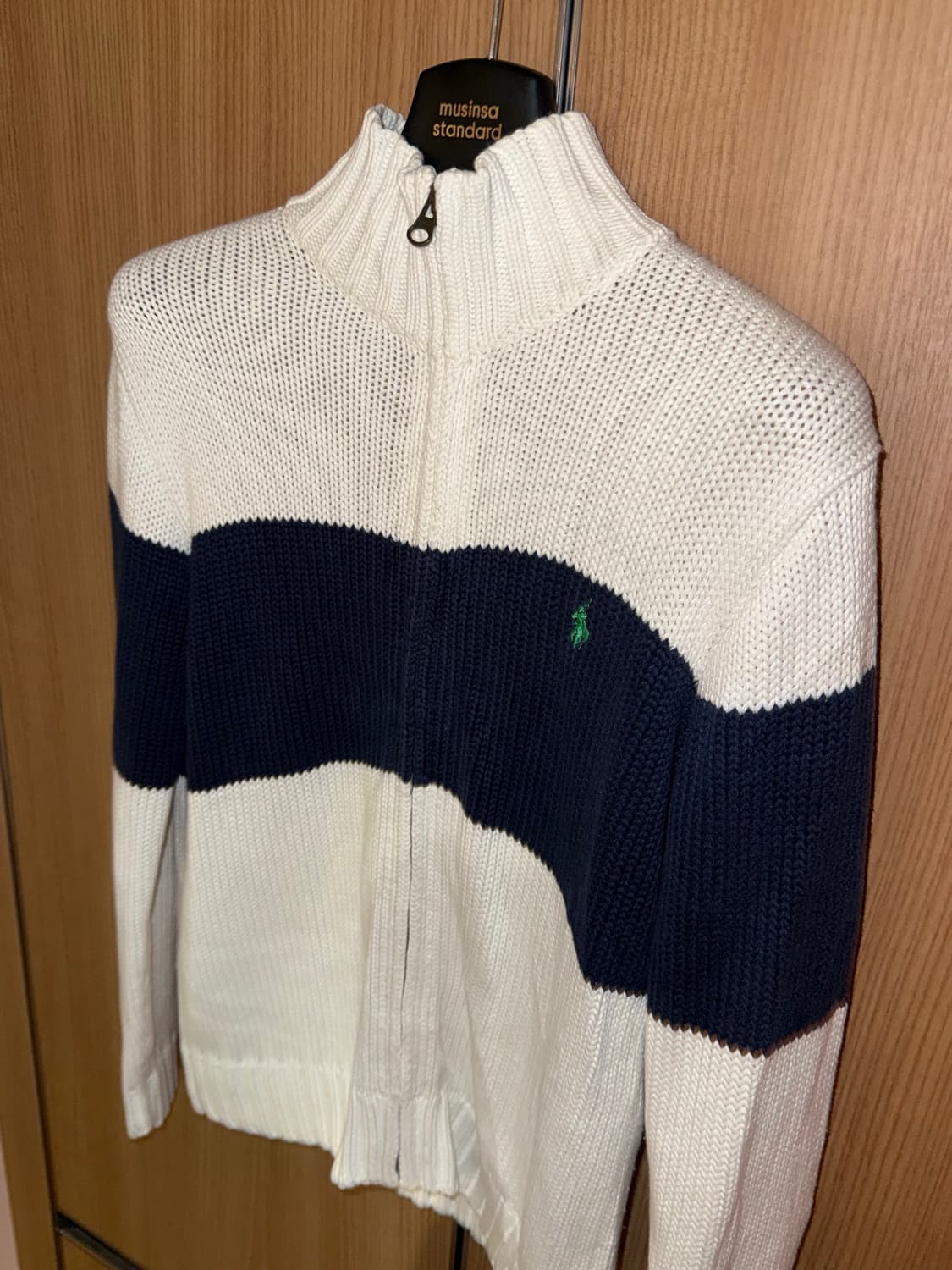 폴로 랄프로렌 네이비 니트 집업 상품이미지1
