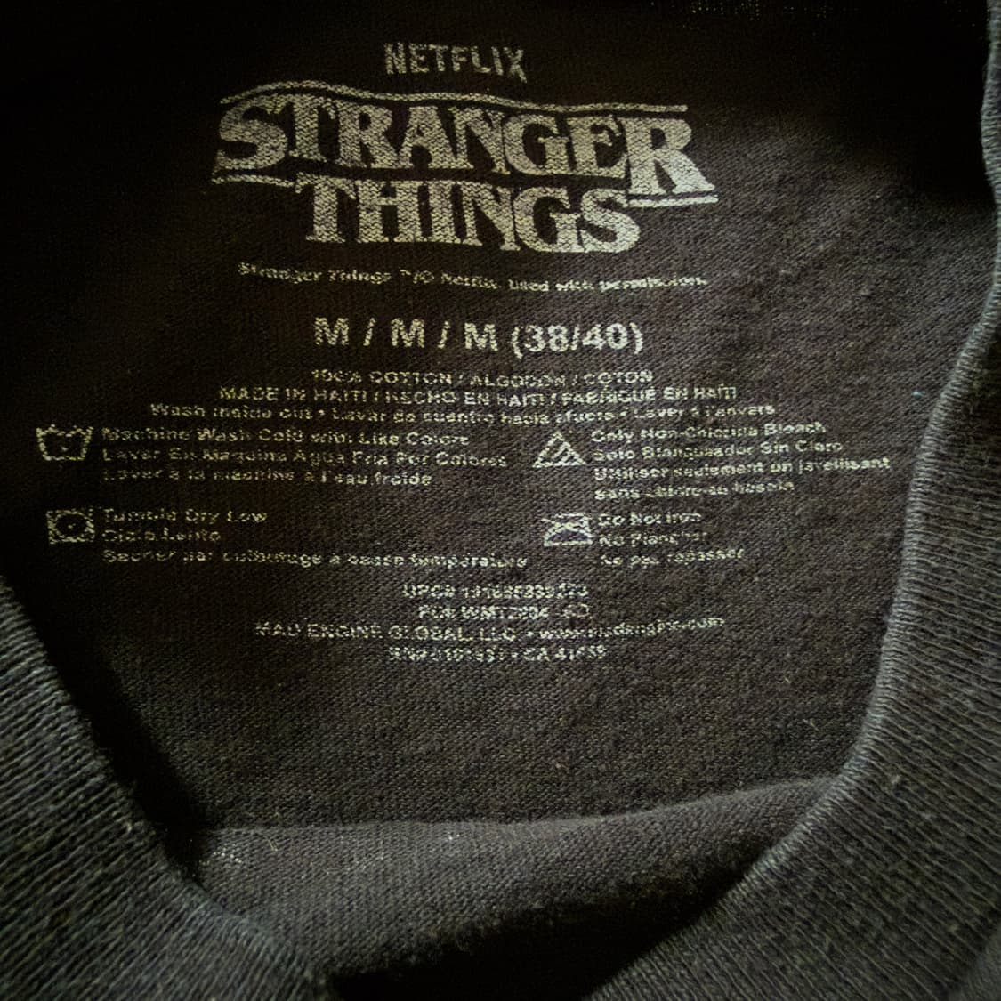 기묘한 이야기 Stranger Things 로고 티셔츠 상품이미지2