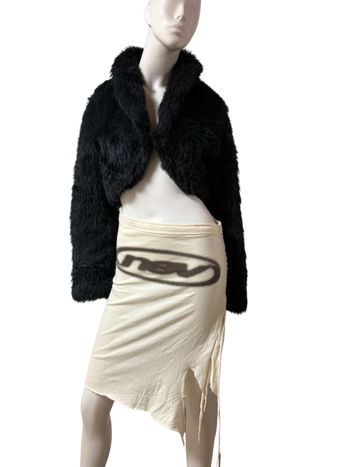 Algonquinz 갸루펑크 페이크 퍼 숏 자켓 상품이미지1