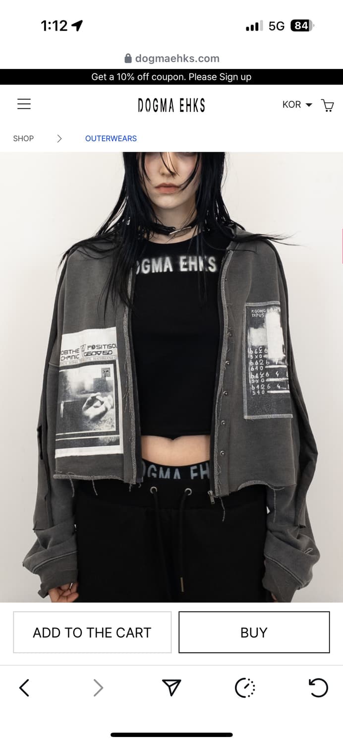 dogmaehks 집업 다크그레이 상품이미지2