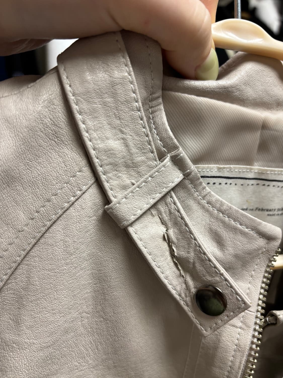 페일제이드모토레이서 자켓 판매합니다(아이보리) 상품이미지3