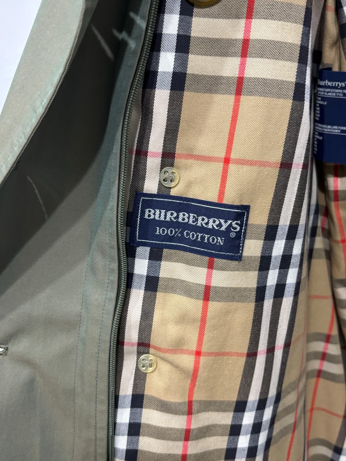 Burberry 버버리 카키 더블 카라 코트 상품이미지9