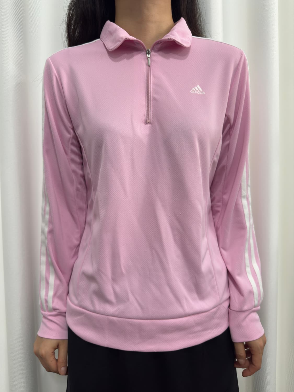 adidas pink line jersey top 상품이미지1