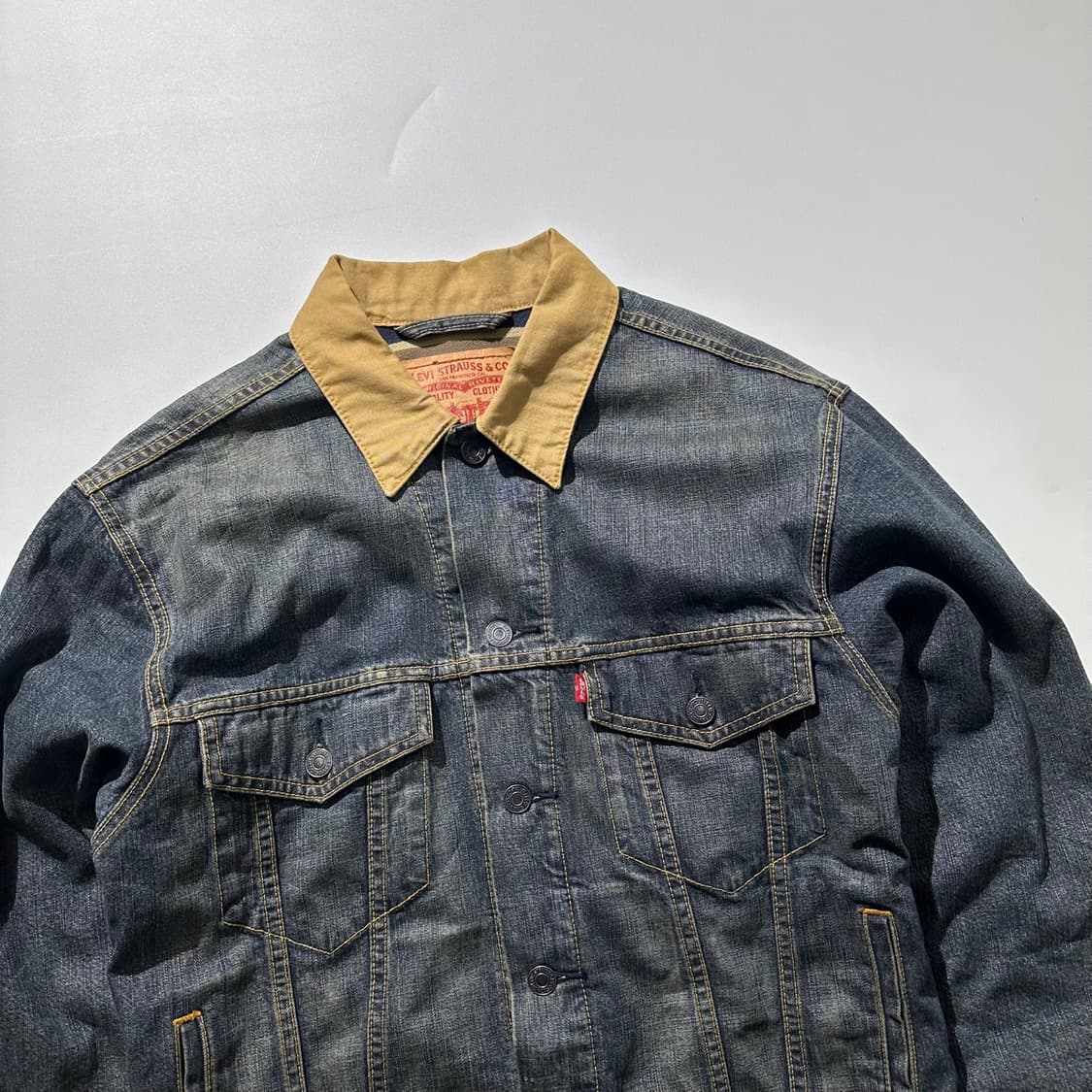 리바이스 카라 배색 데님 트러커 청자켓 상품이미지8