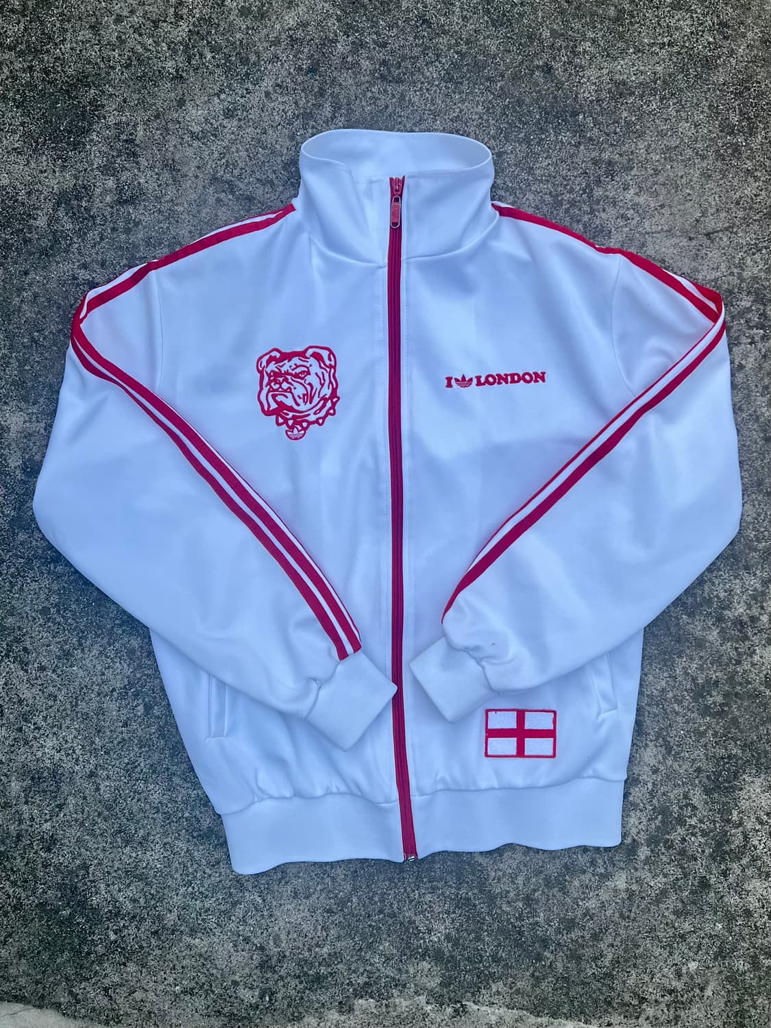 LONDON ADIDAS JACKET / 런던 레터링 트레이닝 집업 상품이미지3