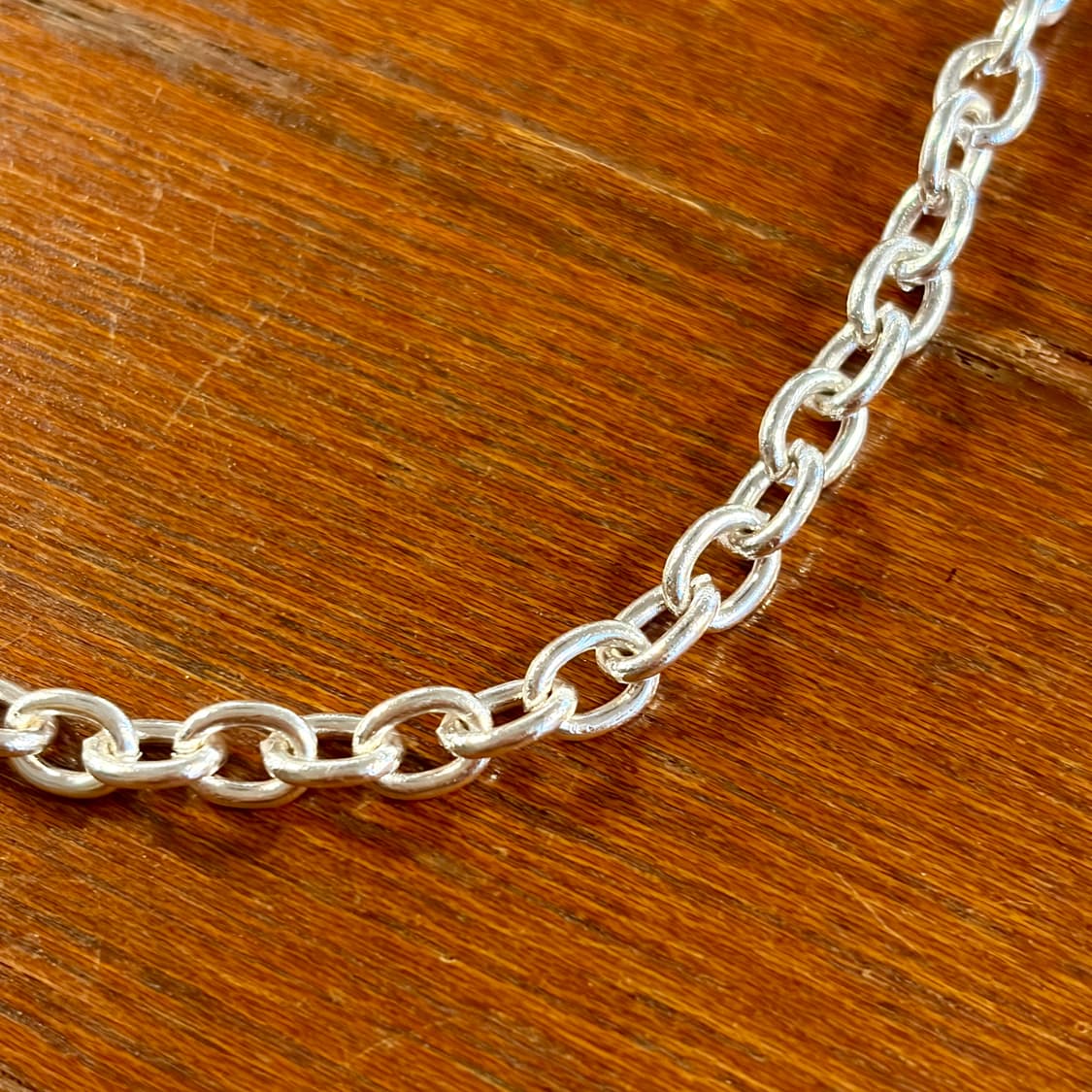 새상품 신주 실버코팅 진주체인 목걸이 상품이미지5