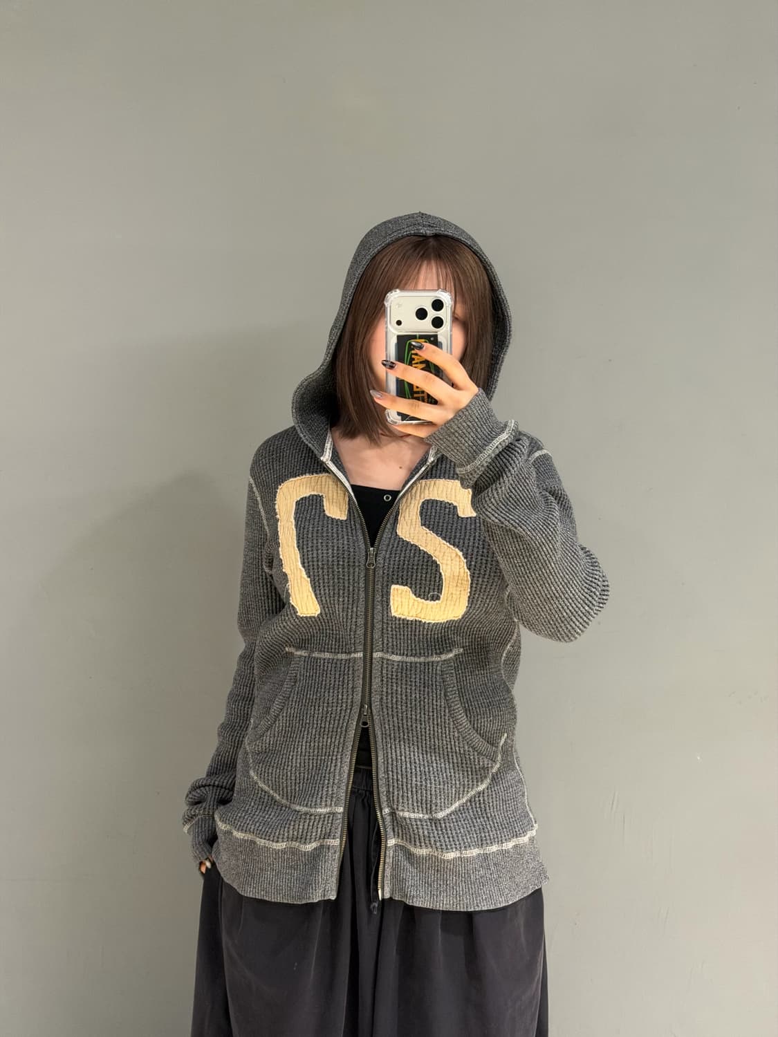 Branchworks number patch hood zip-up 상품이미지2