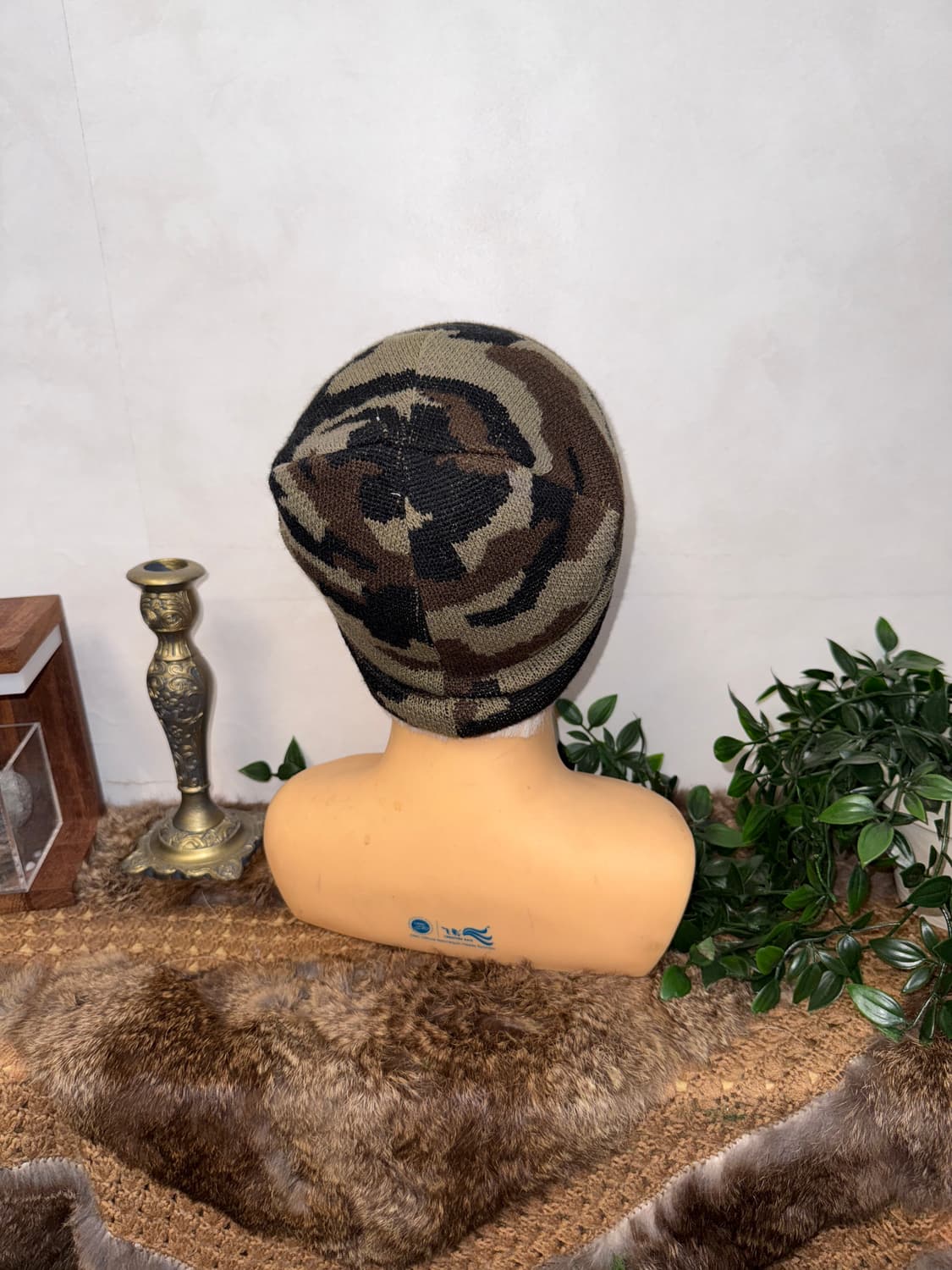 Khaki camouflage knit beanie  상품이미지2