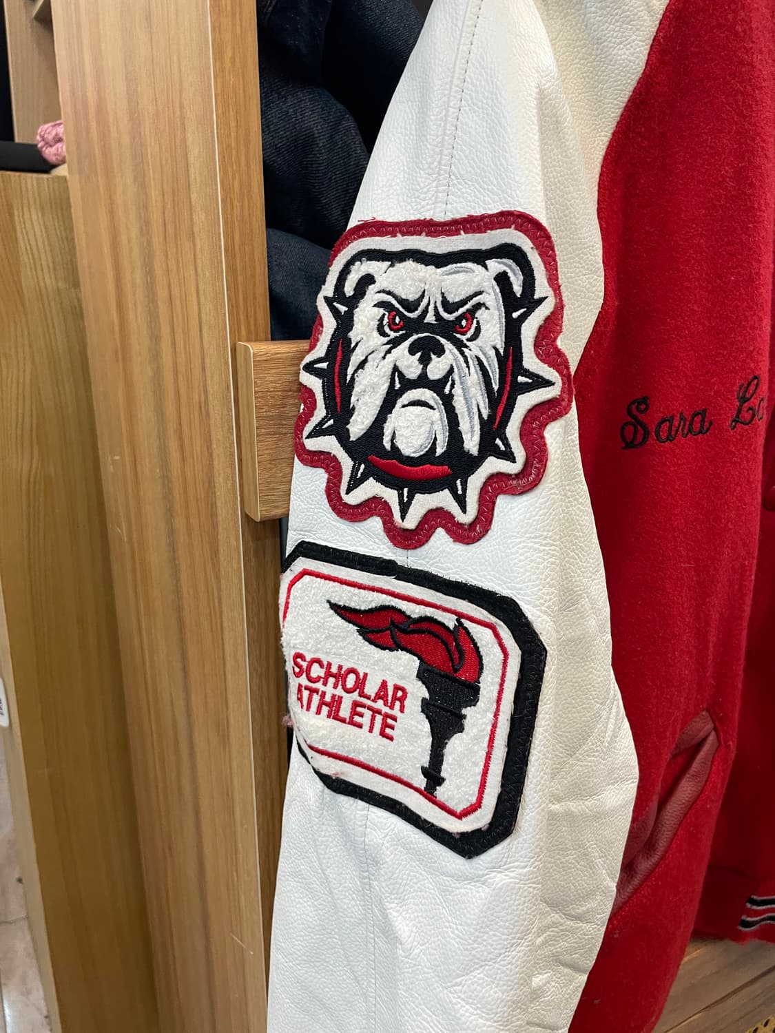 USA 빈티지 레더 바시티 자켓 B54 상품이미지3