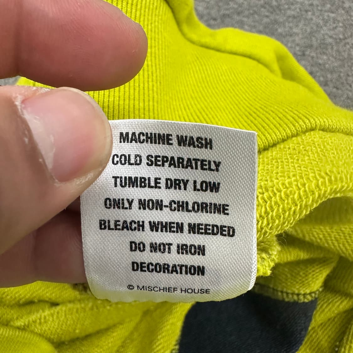 미스치프 배색 풀오버 맨투맨 상품이미지5