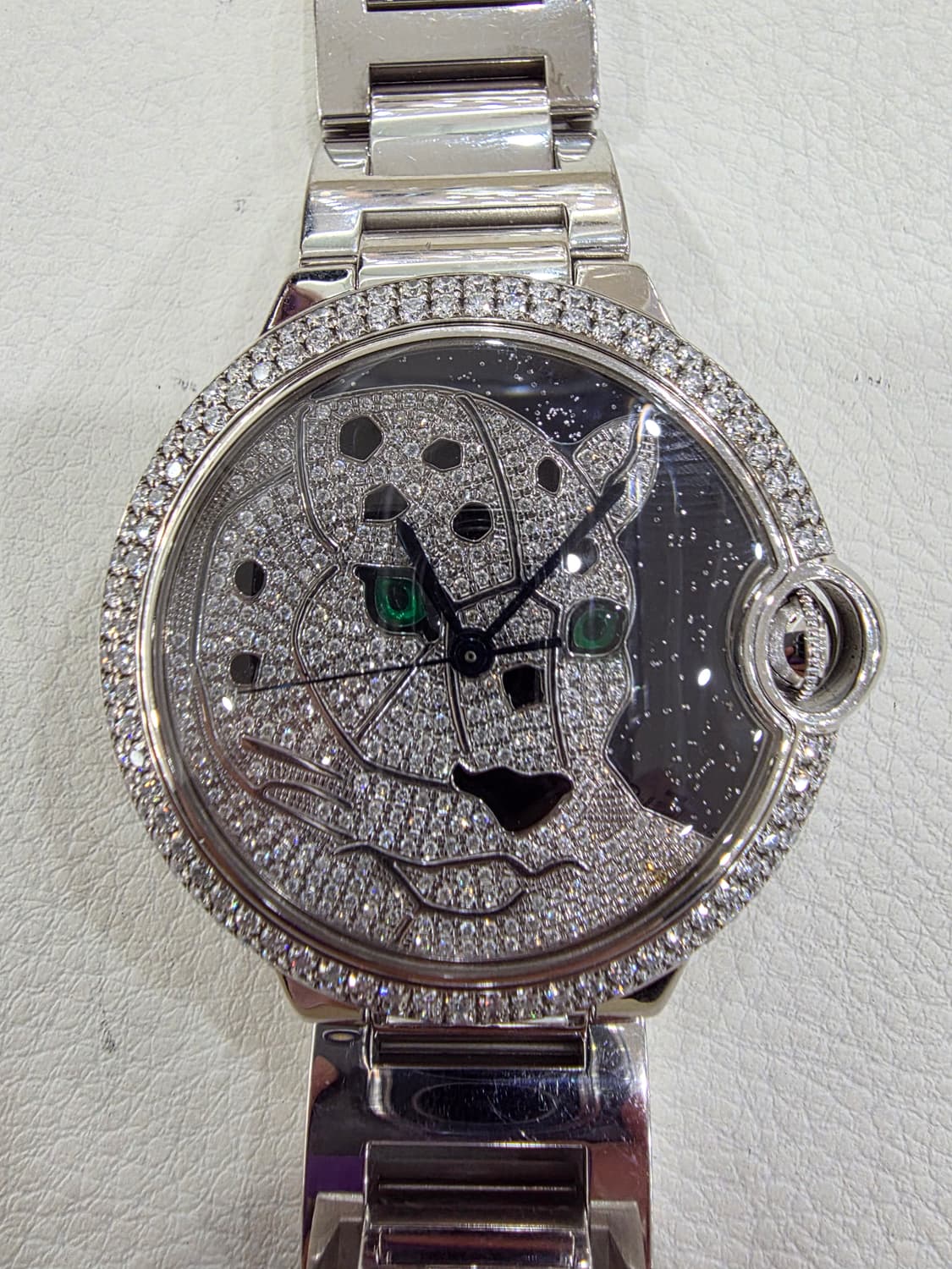 까르띠에 발롱블루 금통 다이아 시계 정품 상품이미지1