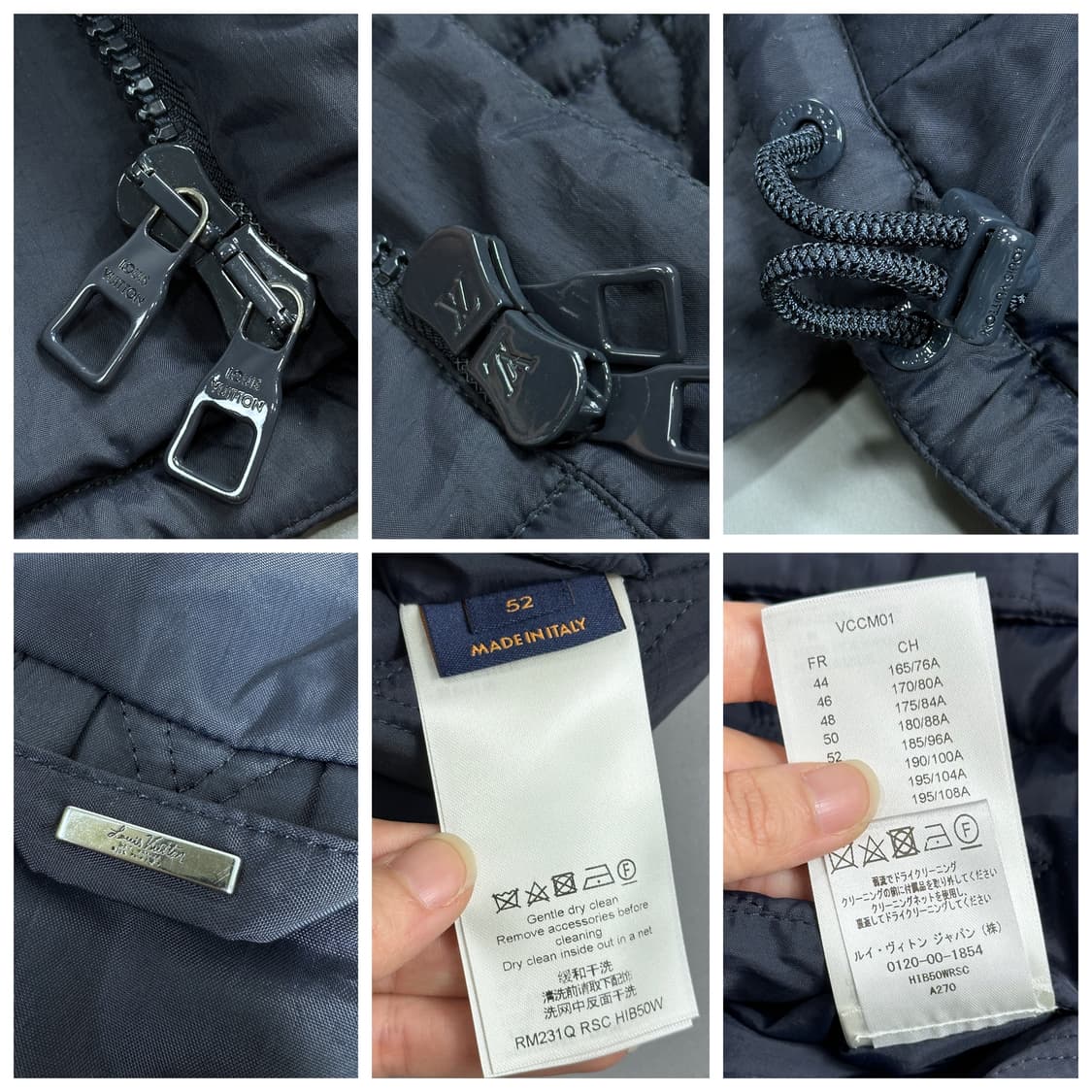 루이비통 모노그램 패디드 라이트 블루종 52 상품이미지10