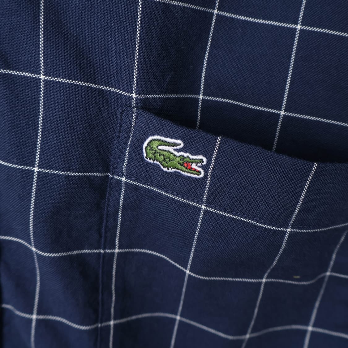 90/라코스테 슬림핏 포켓 체크 셔츠 상품이미지4