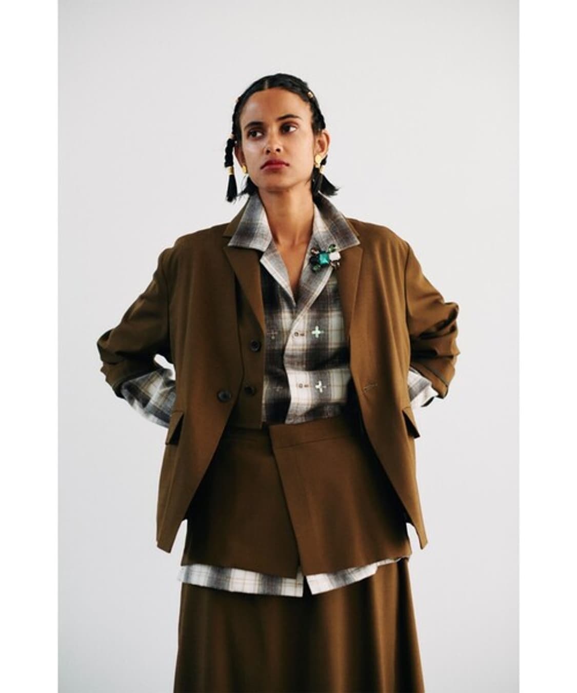 maturely Spangles Embroidery Shirt 상품이미지3