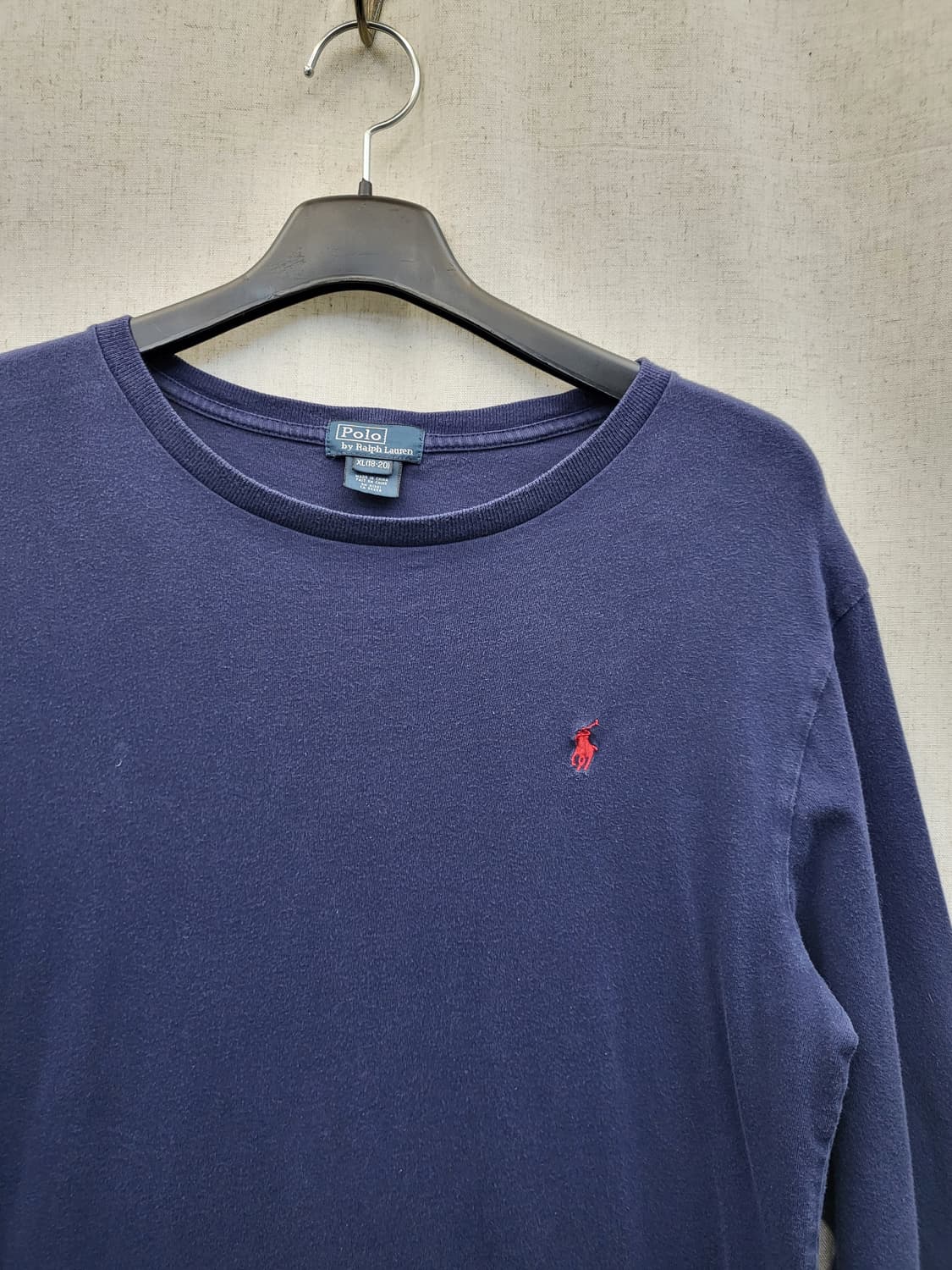 폴로 랄프로렌 네이비 긴팔 티셔츠 상품이미지3