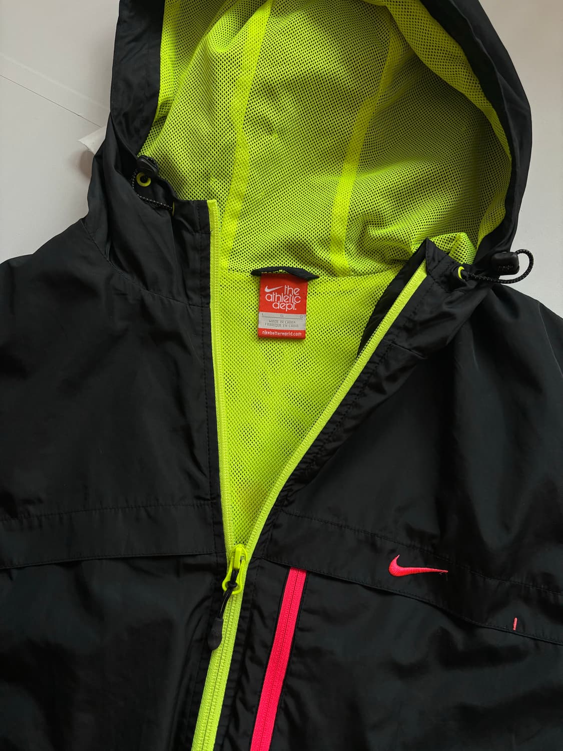 Nike 나이키 스우시 형광 바람막이 상품이미지4