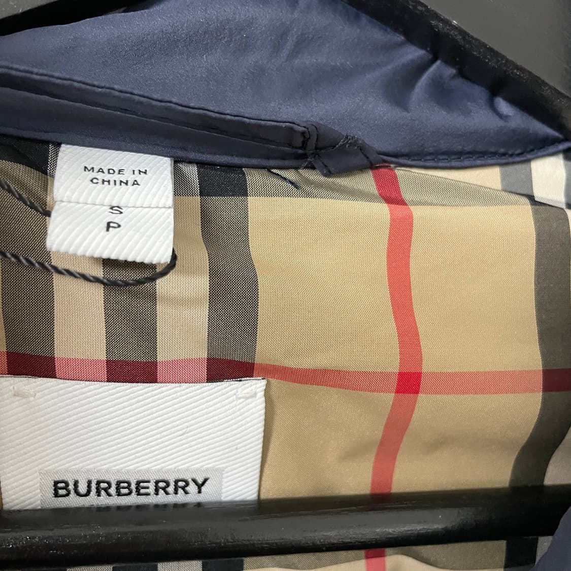 버버리 롱패딩 네이비 S(W) 상품이미지4