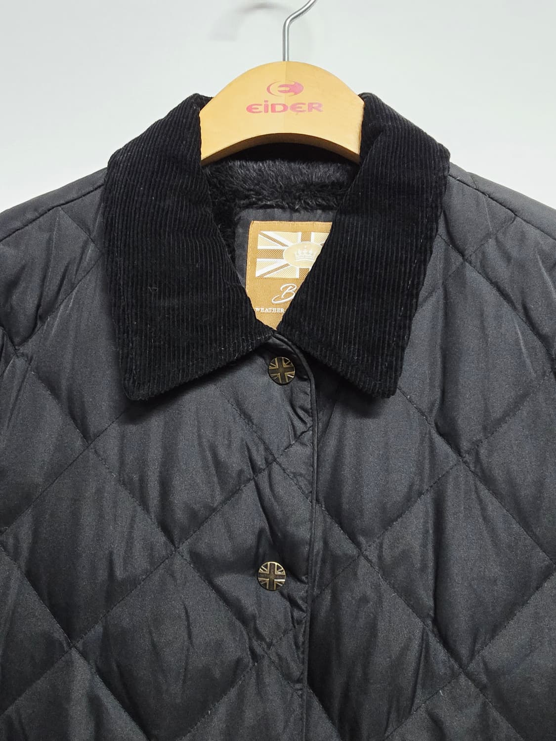 merc 블랙 다이아 퀼팅 자켓 상품이미지2