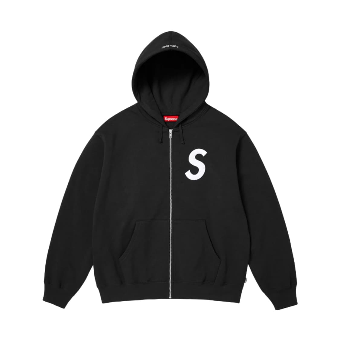 슈프림 S 로고 후드집업 블랙 L 상품이미지1