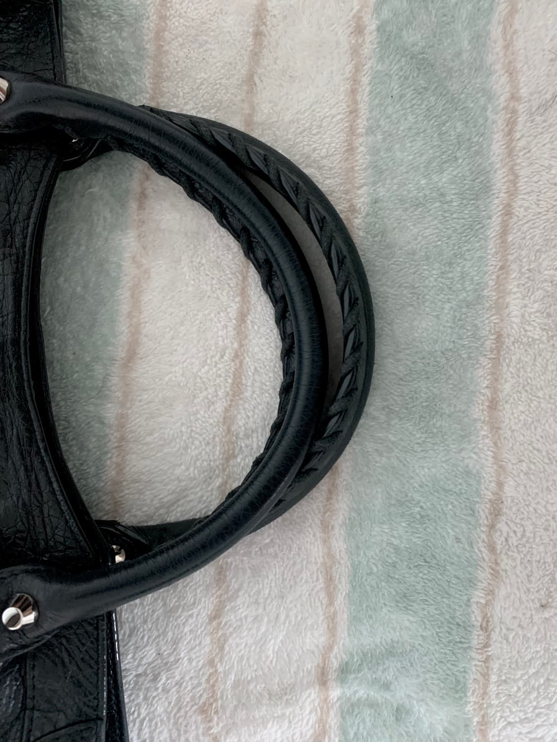 발렌시아가 미듐 모터백 블랙 시티백 은장 미디움 가방 상품이미지6