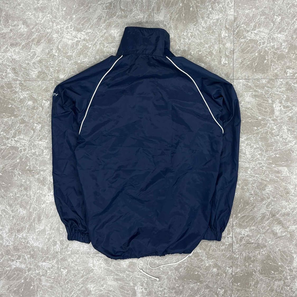 90s 아디다스 네이비 베켄바우어 파이핑 윈드브레이커 자켓 바람막이 희귀 상품이미지3