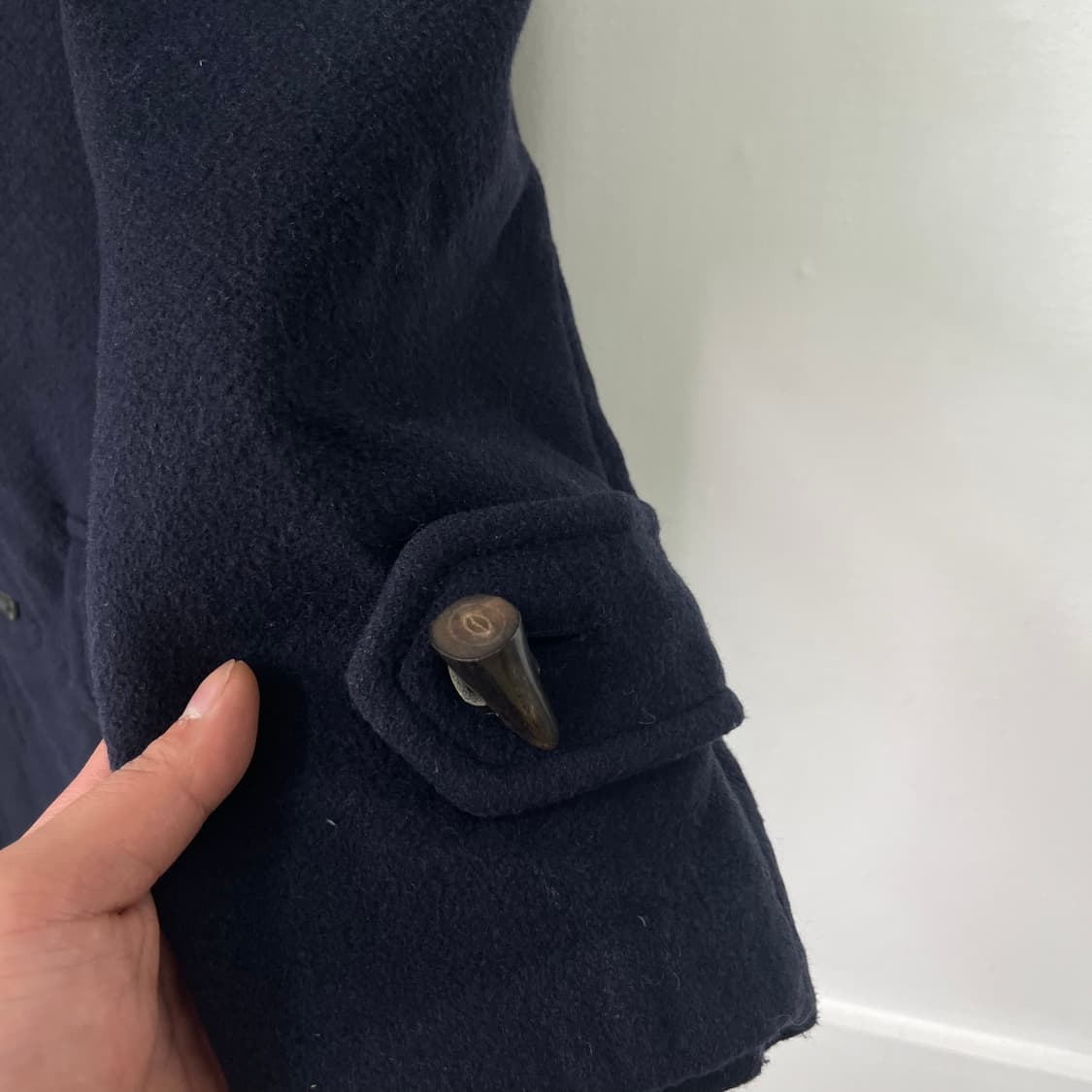 100 버버리 울 후드 떡볶이 코트 상품이미지5