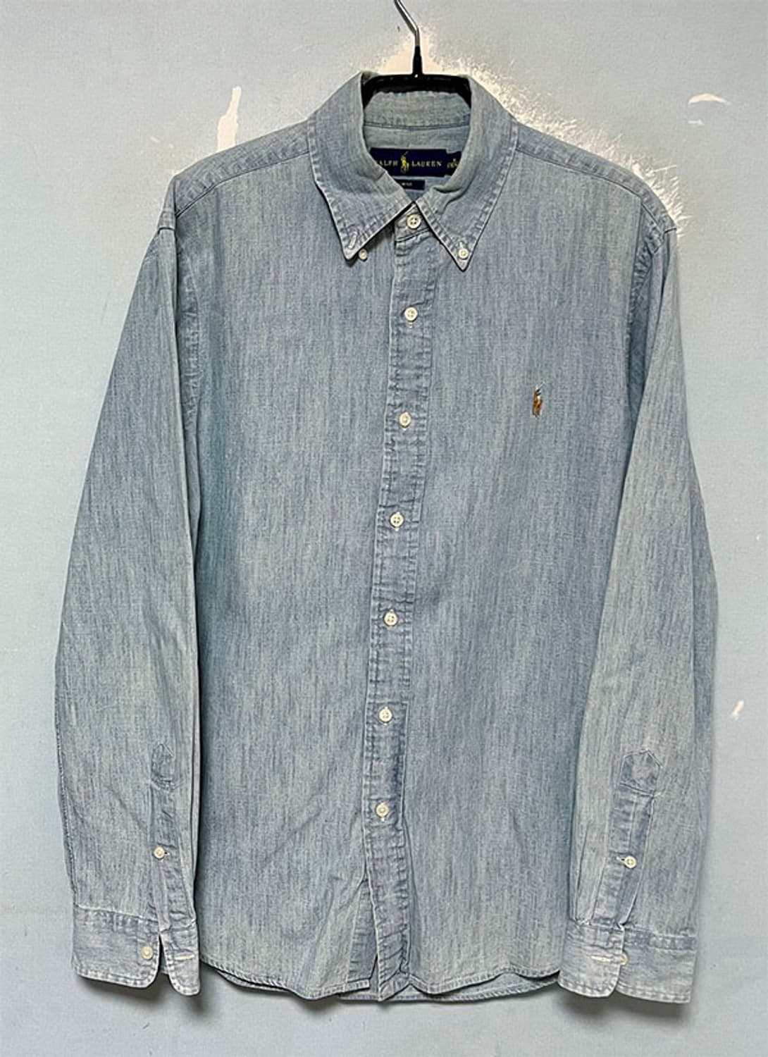 POLO 폴로 남자 샴브레이셔츠 데님 춘추 M 95  상품이미지1