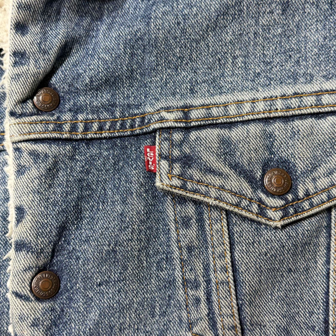 90s 리바이스 쉐르파 데님 트러커 (old-8521) 상품이미지5