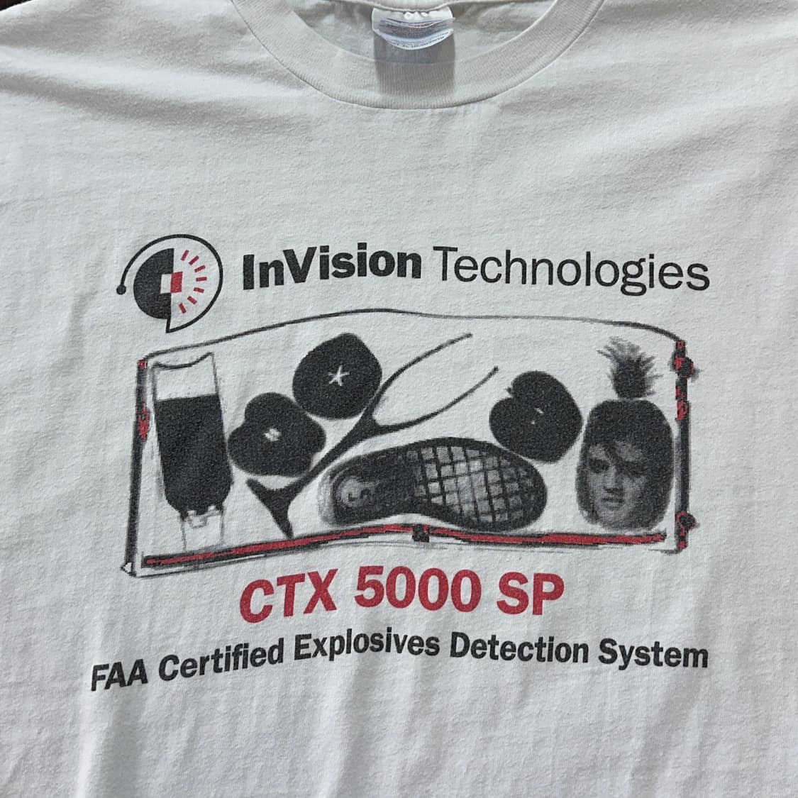Early 00s 폭발물 탐지기 빈티지 티셔츠 XL 상품이미지1